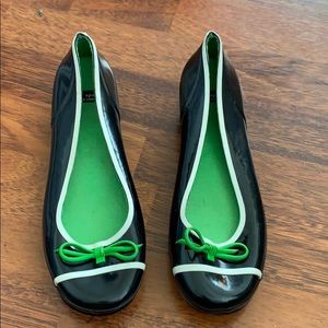 Kate Spade rubber flats with heel